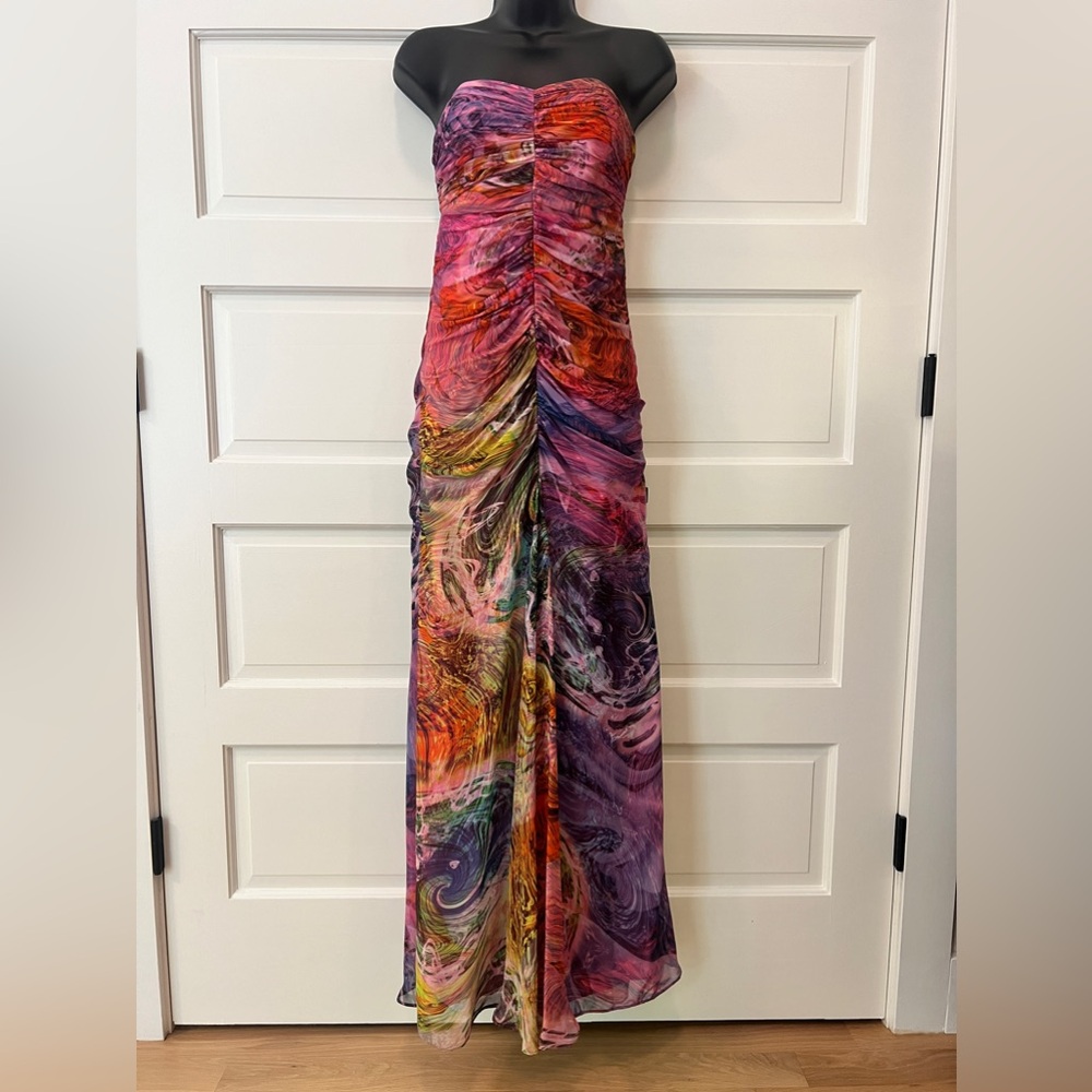 JS Boutique - Pink/Multicolor Maxi Gown